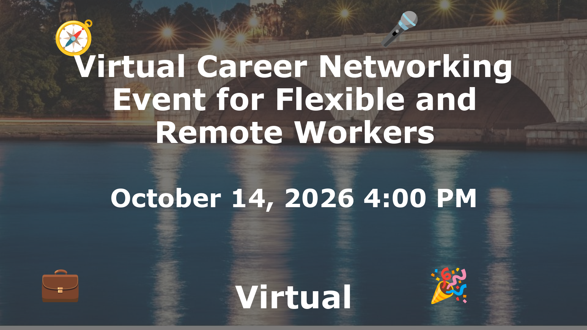 Virtual Career Networking Event for Flexible and Remote Workers event image
